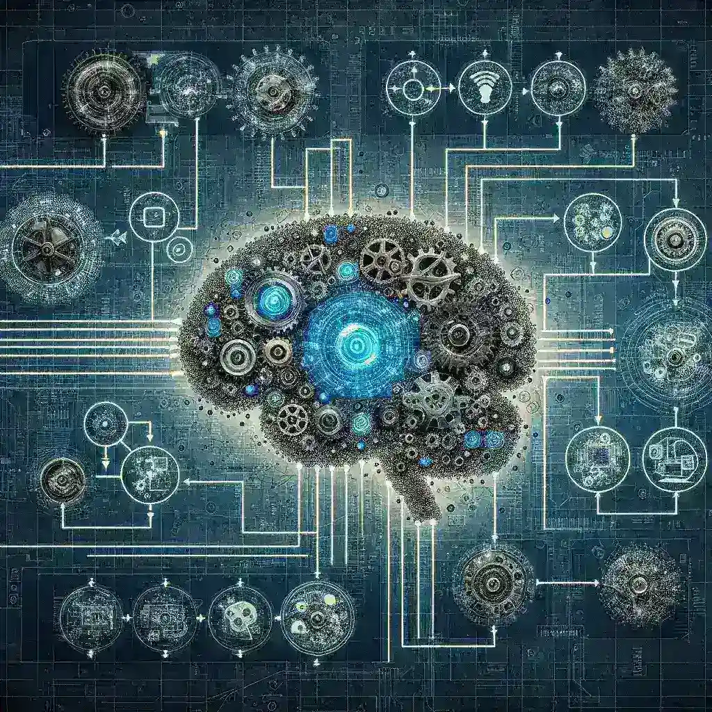 "Yapay zeka uygulamaları ile iş akışını optimize etme yöntemlerini gösteren grafik, verimliliği artırarak iş süreçlerini kolaylaştırmayı vurguluyor."